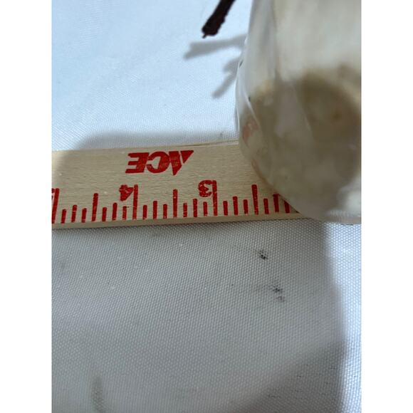 VINTAGE CHRISTMAS DECOR pottery SNOWMAN FAMILY W/ MIRROR HAND PAINTED Country - Picture 12 of 16